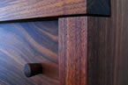 88 inch Empire dresser - detail - turned handle
