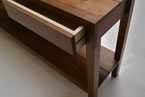 60 inch Split parsons table - detail - drawer